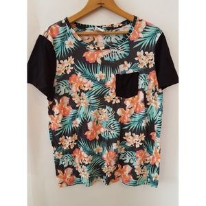 Hawaiian Inspired Short Sleeved T-Shirt